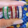 8ctw Baguette Cut Multicolor Eternity Ring