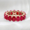 11ctw Oval Cut Ruby Classic Eternity Ring