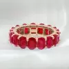11ctw Oval Cut Ruby Classic Eternity Ring
