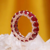 11ctw Oval Cut Ruby Classic Eternity Ring