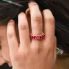 11ctw Oval Cut Ruby Classic Eternity Ring