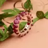 11ctw Oval Cut Ruby Classic Eternity Ring