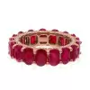 11ctw Oval Cut Ruby Classic Eternity Ring