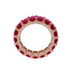 11ctw Oval Cut Ruby Classic Eternity Ring