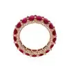 11ctw Oval Cut Ruby Classic Eternity Ring