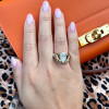3ct Pear Cut Love Hands Vintage Promise Ring