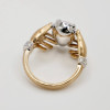 3ct Pear Cut Love Hands Vintage Promise Ring