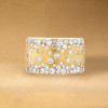 3ctw Flush Set White Sapphire Starry Band Ring
