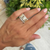 3ctw Flush Set White Sapphire Starry Band Ring
