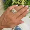 3ctw Flush Set White Sapphire Starry Band Ring