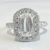 8ct Cushion Shaped Criss Cut Halo Engagement Ring