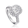 8ct Cushion Shaped Criss Cut Halo Engagement Ring