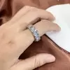 16ctw Cushion-shaped Criss Cut Eternity Ring