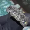 16ctw Cushion-shaped Criss Cut Eternity Ring