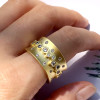 Clustered Multicolor Sapphire Vintage Cocktail Ring