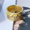 Clustered Multicolor Sapphire Vintage Cocktail Ring