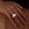 Clustered Multicolor Sapphire Vintage Cocktail Ring