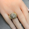 6ctw Baguette Cut White Sapphire Vintage Cocktail Ring