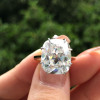 6ct Cushion Cut European Shank Classic Engagement Ring
