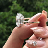 6ct Cushion Cut European Shank Classic Engagement Ring