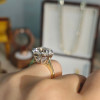 6ct Cushion Cut European Shank Classic Engagement Ring