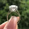6ct Cushion Cut European Shank Classic Engagement Ring