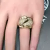 6ctw Round and Baguette Cut Vintage Bypass Cocktail Ring