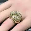 6ctw Round and Baguette Cut Vintage Bypass Cocktail Ring
