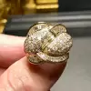 6ctw Round and Baguette Cut Vintage Bypass Cocktail Ring