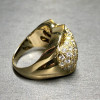 6ctw Round and Baguette Cut Vintage Bypass Cocktail Ring