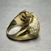 6ctw Round and Baguette Cut Vintage Bypass Cocktail Ring