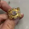 2ct Round Cut Sandblasted Vintage Cocktail Ring