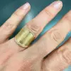 Micro-paved Satin Finish Matte Bold Cocktail Ring