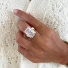 8.4ct Radiant Cut Wide Shank Engagement Ring