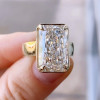 8.4ct Radiant Cut Wide Shank Engagement Ring