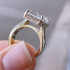 8.4ct Radiant Cut Wide Shank Engagement Ring