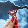 15ct Large Oval Cut Ruby Flush Set Shank Cocktail Ring