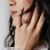 3ct Radiant Cut Lyric Pink Sapphire Modern Ring