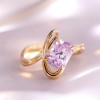 3ct Radiant Cut Lyric Pink Sapphire Modern Ring