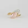 1.5ct Marquise Cut Pink Sapphire Modern Wedding Ring Set