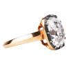 5.6ct Cushion Cut White Sapphire Vintage Engagement Ring