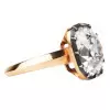 5.6ct Cushion Cut White Sapphire Vintage Engagement Ring