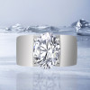 5.8ct Oval Cut White Sapphire Simple Classic Engagement Ring