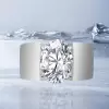 5.8ct Oval Cut White Sapphire Simple Classic Engagement Ring