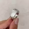 5.8ct Oval Cut White Sapphire Simple Classic Engagement Ring