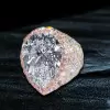 9.3ct Pear Cut Allover Paved Pink Sapphire Cocktail Ring