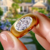 3ct Oval Cut Simple Modern Engagement Ring