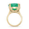 7.8ct Heart Cut Emerald Classic Cocktail Ring