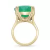 7.8ct Heart Cut Emerald Classic Cocktail Ring