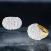 6ctw Round Cut Two Tone Dome Vintage Cocktail Ring
